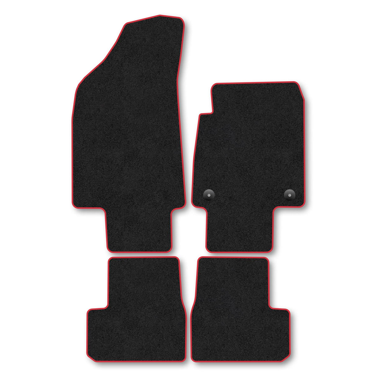 Citroen Citroen C3 (2024+) Premium Car Mats Red Trim