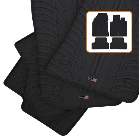 TRAVALL Nissan Qashqai Premium Rubber Car Mats (2006-2013)