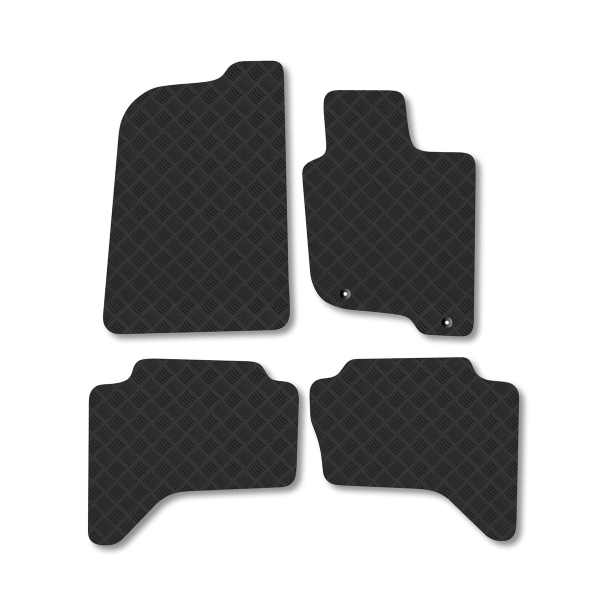 Mitsubishi L200 (2006-2015) [Double Cab] Heavy-Duty Rubber Car Mats