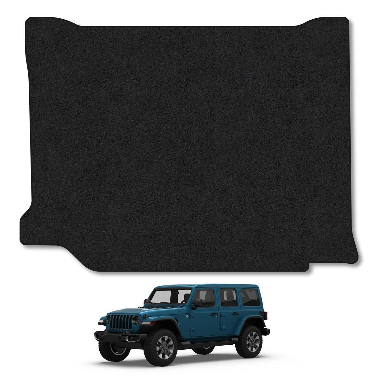 Jeep Wrangler (2017+) Premium Tufted Carpet Boot Mat