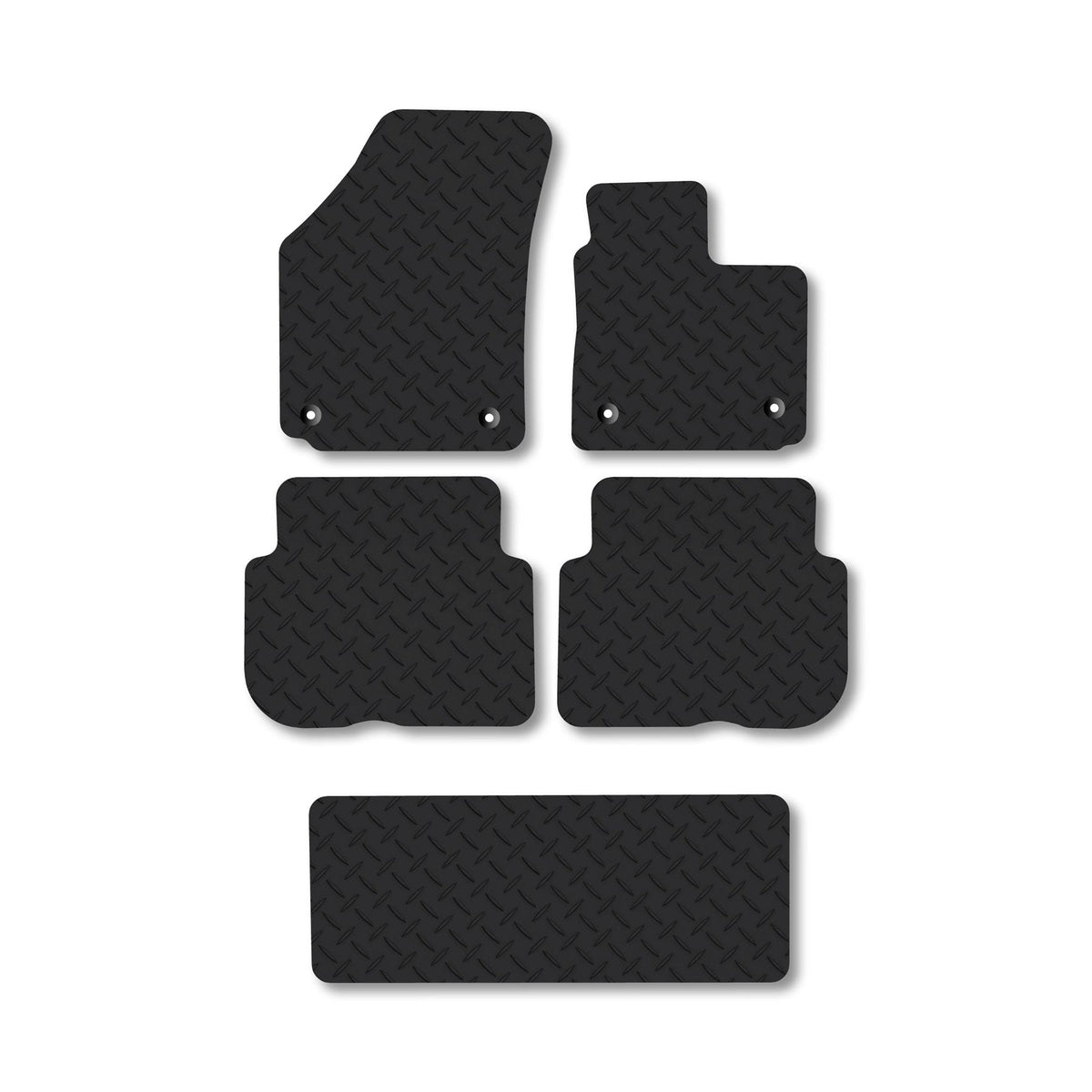 VW Touran (2003-2007) Heavy-Duty Rubber Car Mats