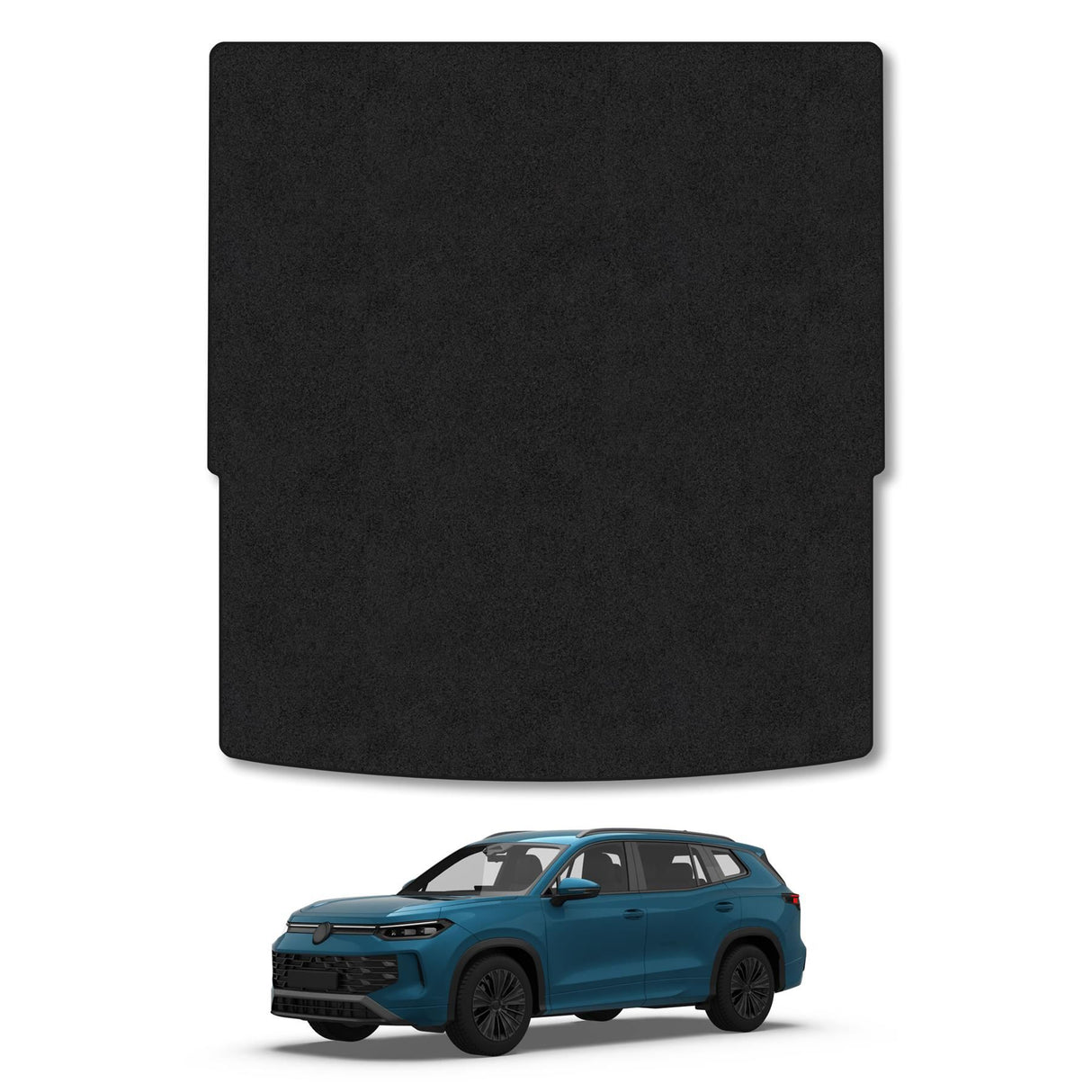 VW Tayron (2024+) [5 Seats Configuration] Premium Tufted Carpet Boot Mat