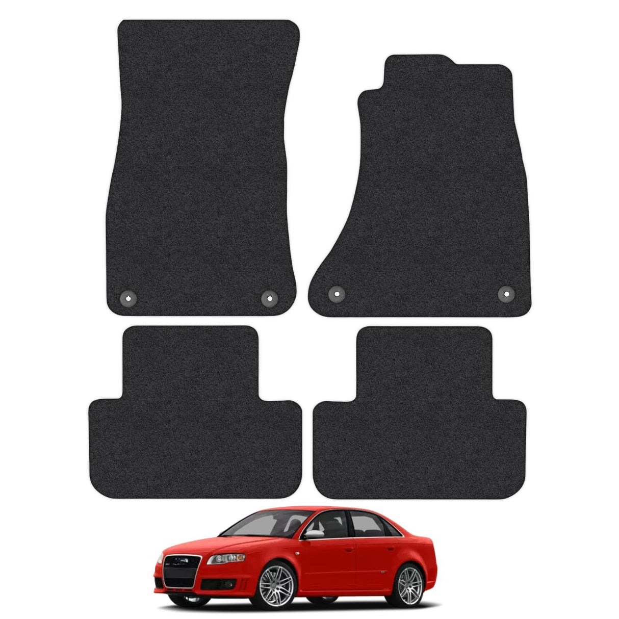 Audi A4 Car Mats [With Passenger Clips] (2008-2016)