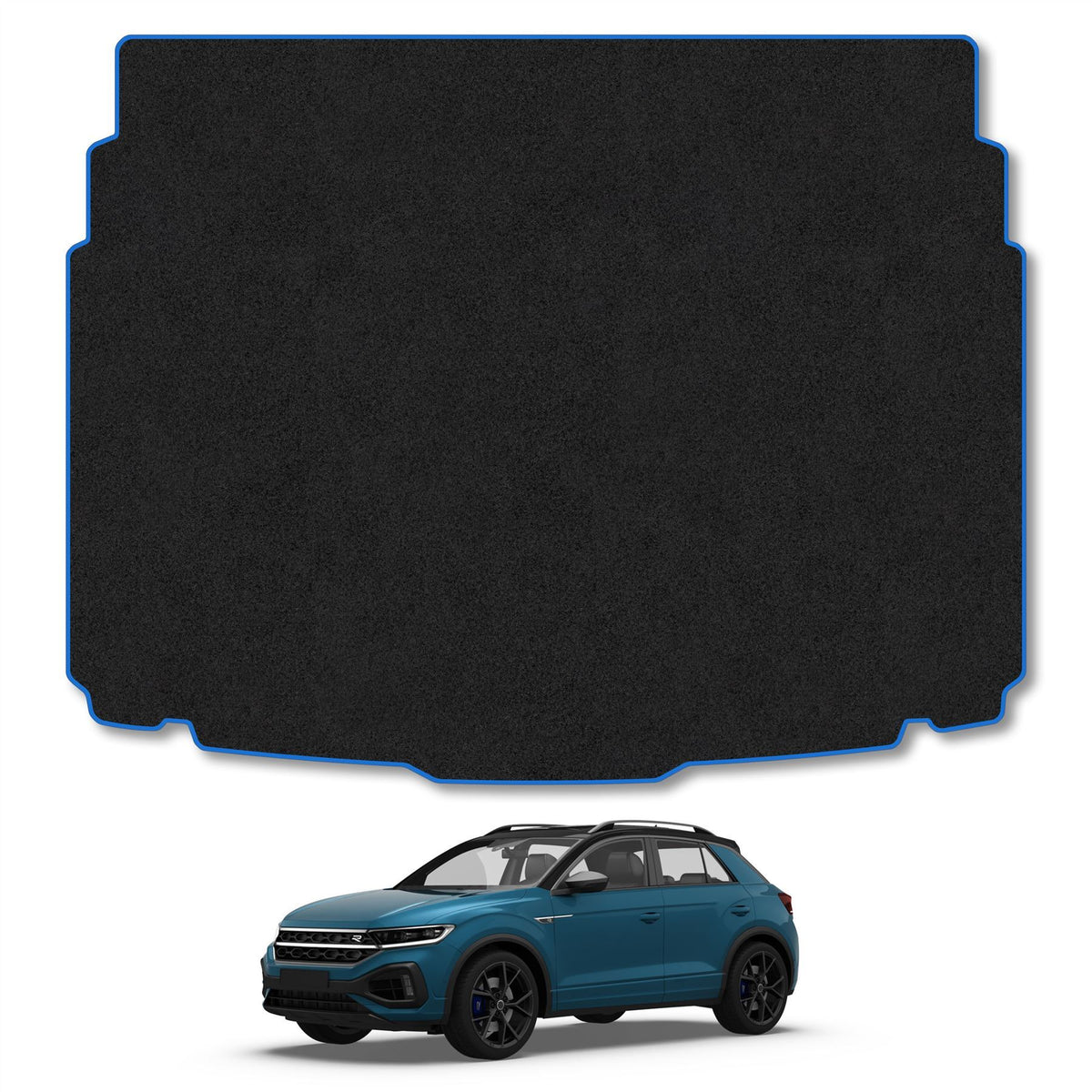 VW T-Roc (2017+) [Lower Boot Position] Premium Tufted Carpet Boot Mat