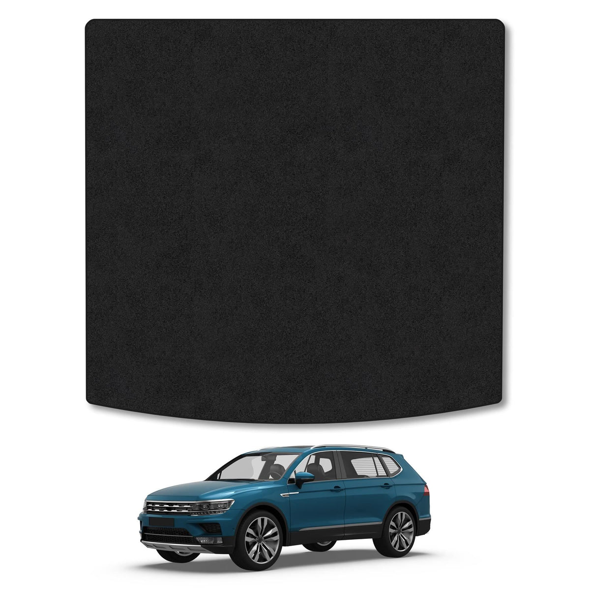 VW Tiguan Allspace (2017+) Premium Tufted Carpet Boot Mat