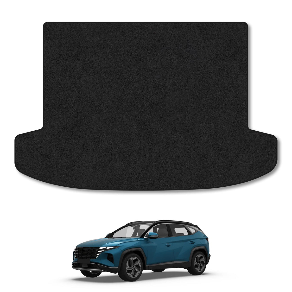 Hyundai Tucson (2021+) [Non-Hybrid] Premium Tufted Carpet Boot Mat