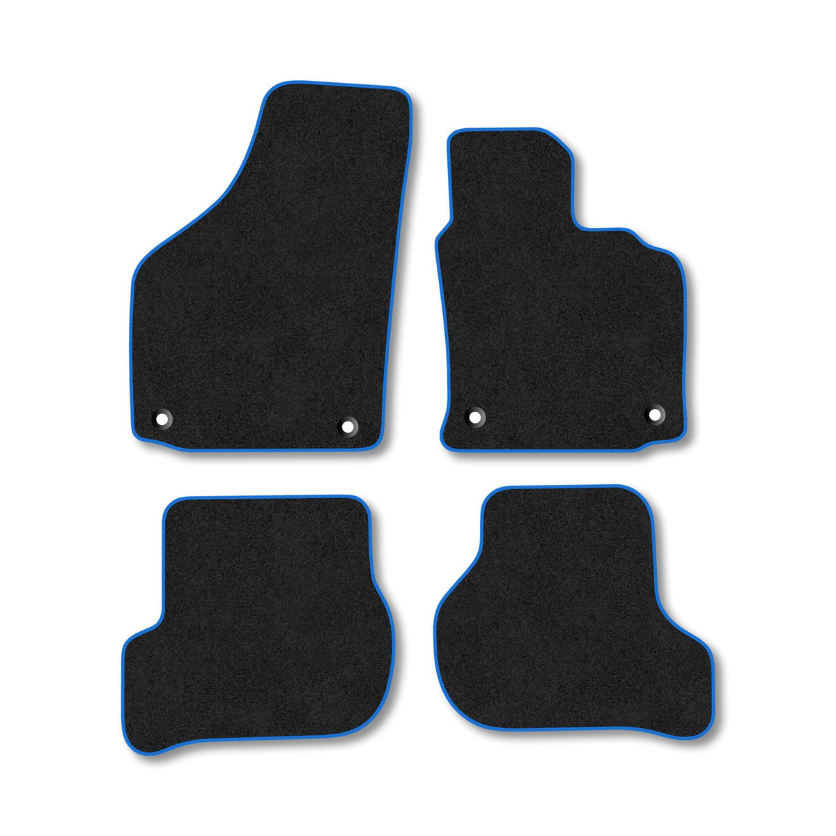 VW Golf Mk5 (2003-2007) [Oval Clip] Premium Tufted Carpet Car Mats