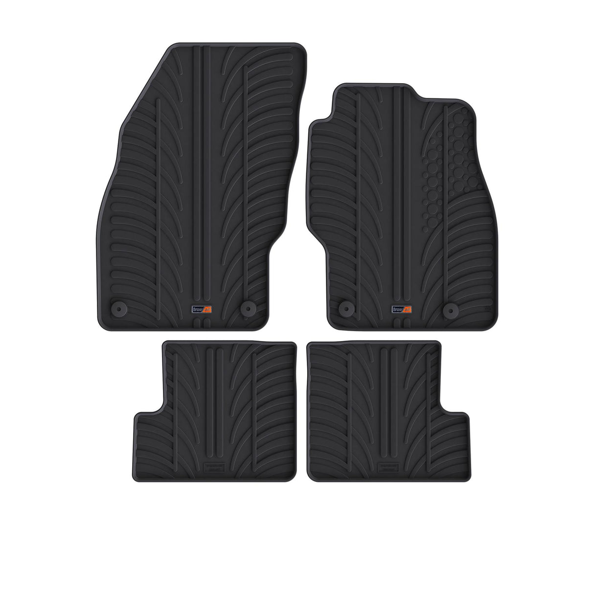 TRAVALL Vauxhall Adam Premium Rubber Car Mats (2012-2019)