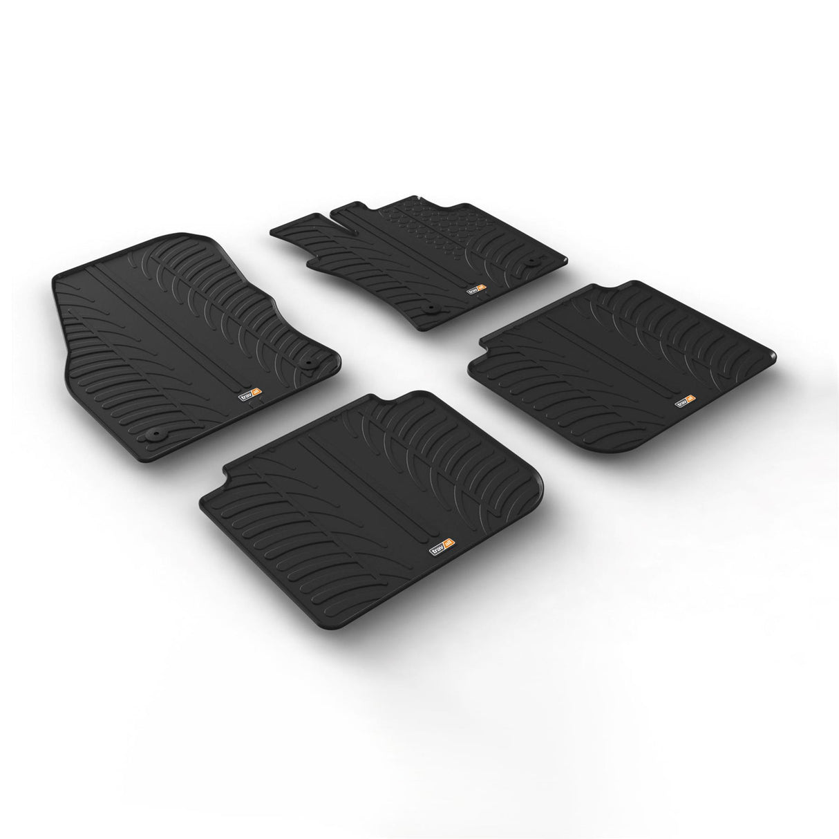 TRAVALL BW Tiguan Allspace Premium Rubber Car Mats (2018-Onwards)