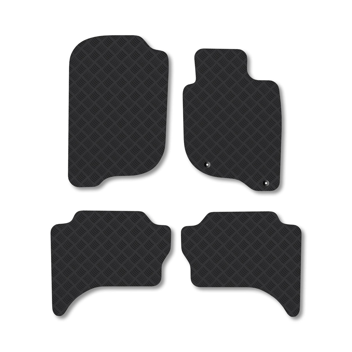 Fiat Fullback (2016+) [Rear Heating] Heavy-Duty Rubber Car Mats