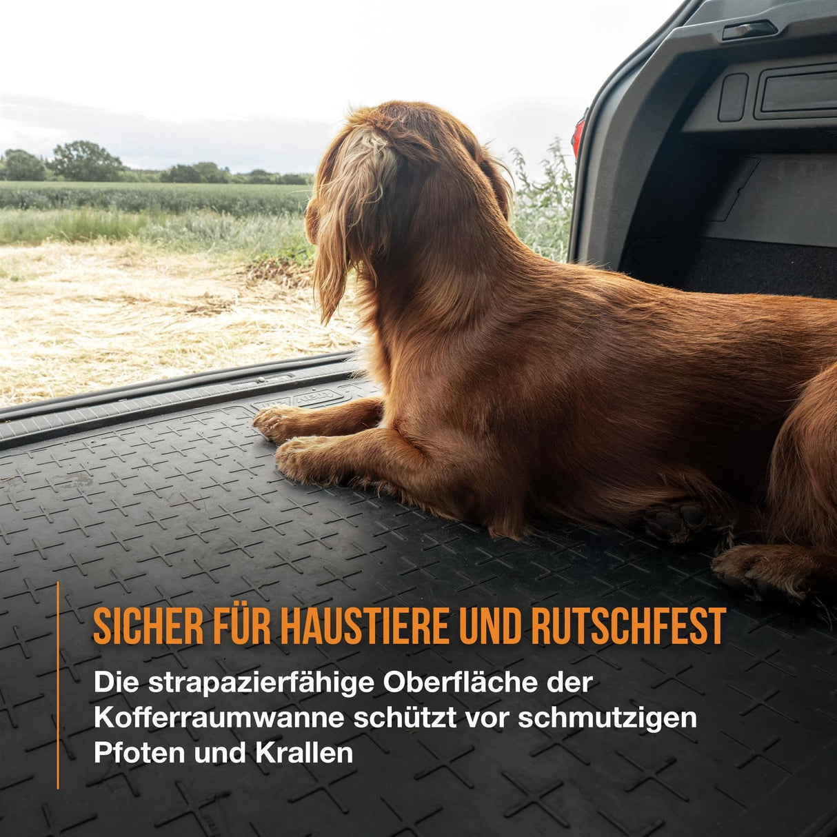 TRAVALL Seat  Leon [Upper Boot Position] Premium Rubber Boot Mats Liner (2013-2020)