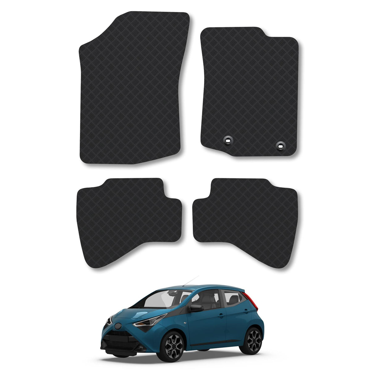 Toyota Aygo (Hook Clip Floor Fixings) Car Mats (2014-Onwards)