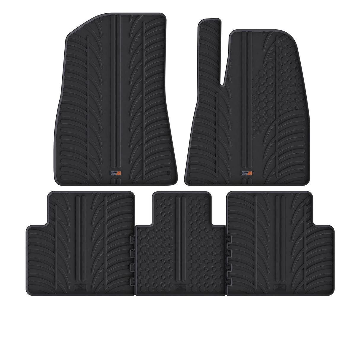 TRAVALL Tesla Model 3 Premium Rubber Car Mats (2020-Onwards)