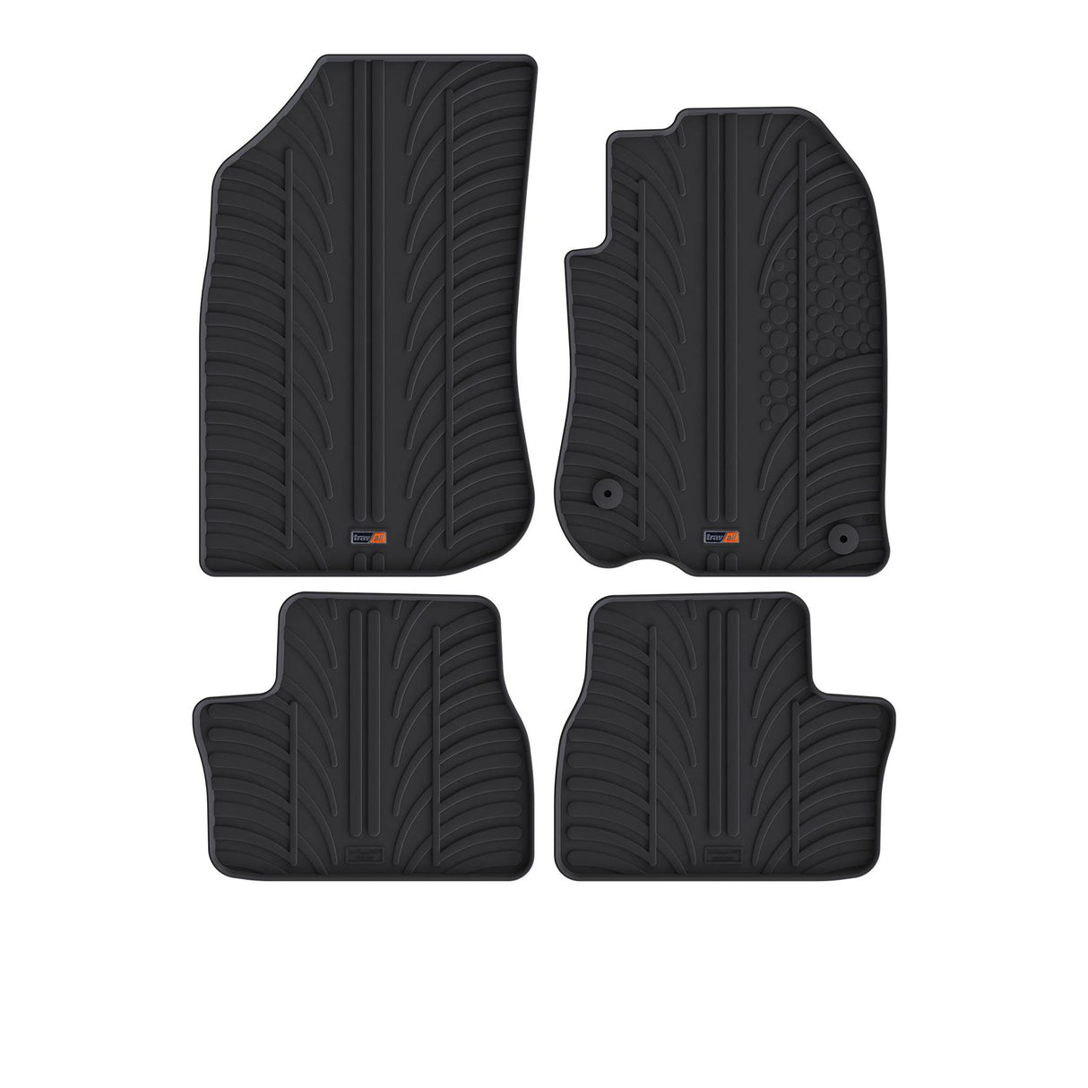 TRAVALL Peugeot 2008 Premium Rubber Car Mats (2013-2019)