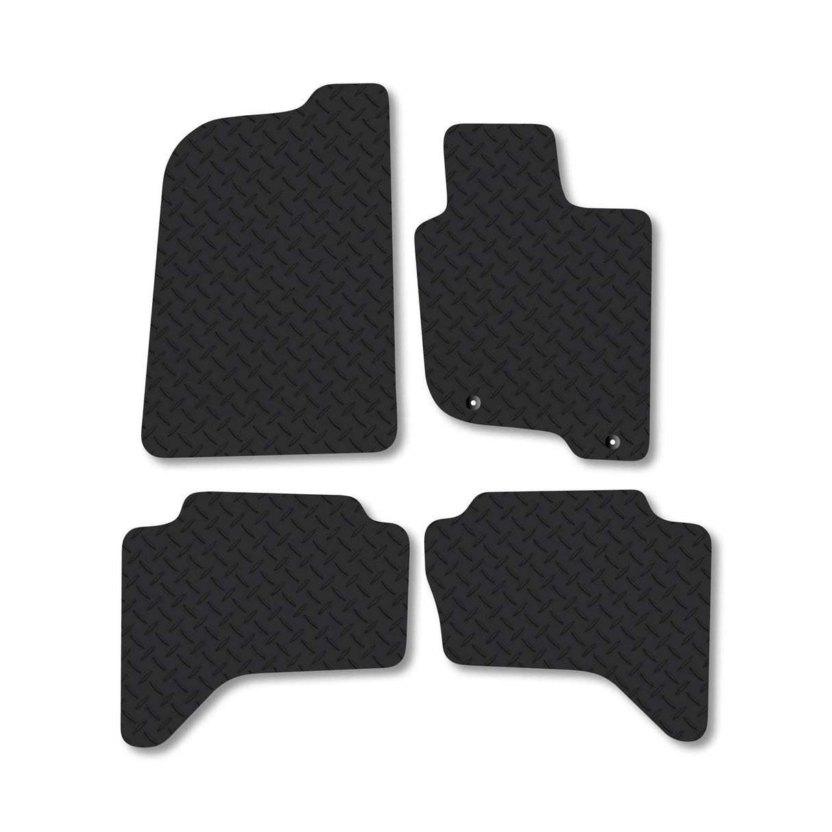 Mitsubishi L200 (2006-2015) [Double Cab] Heavy-Duty Rubber Car Mats