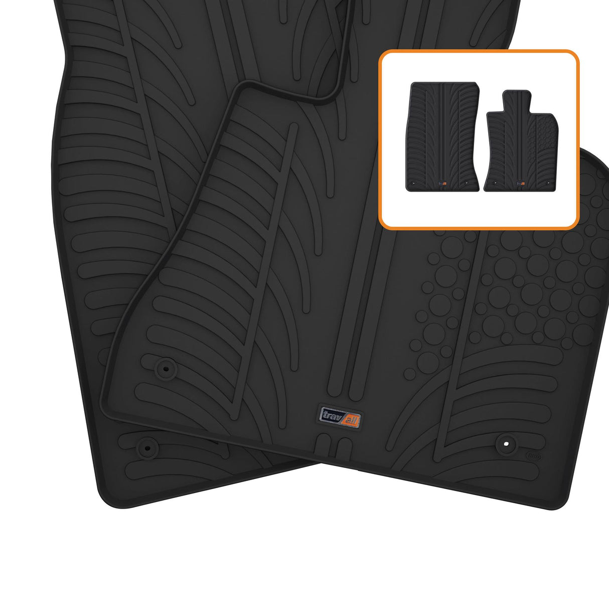 TRAVALL Mini Roadster Premium Rubber Car Mats (2012-2015)