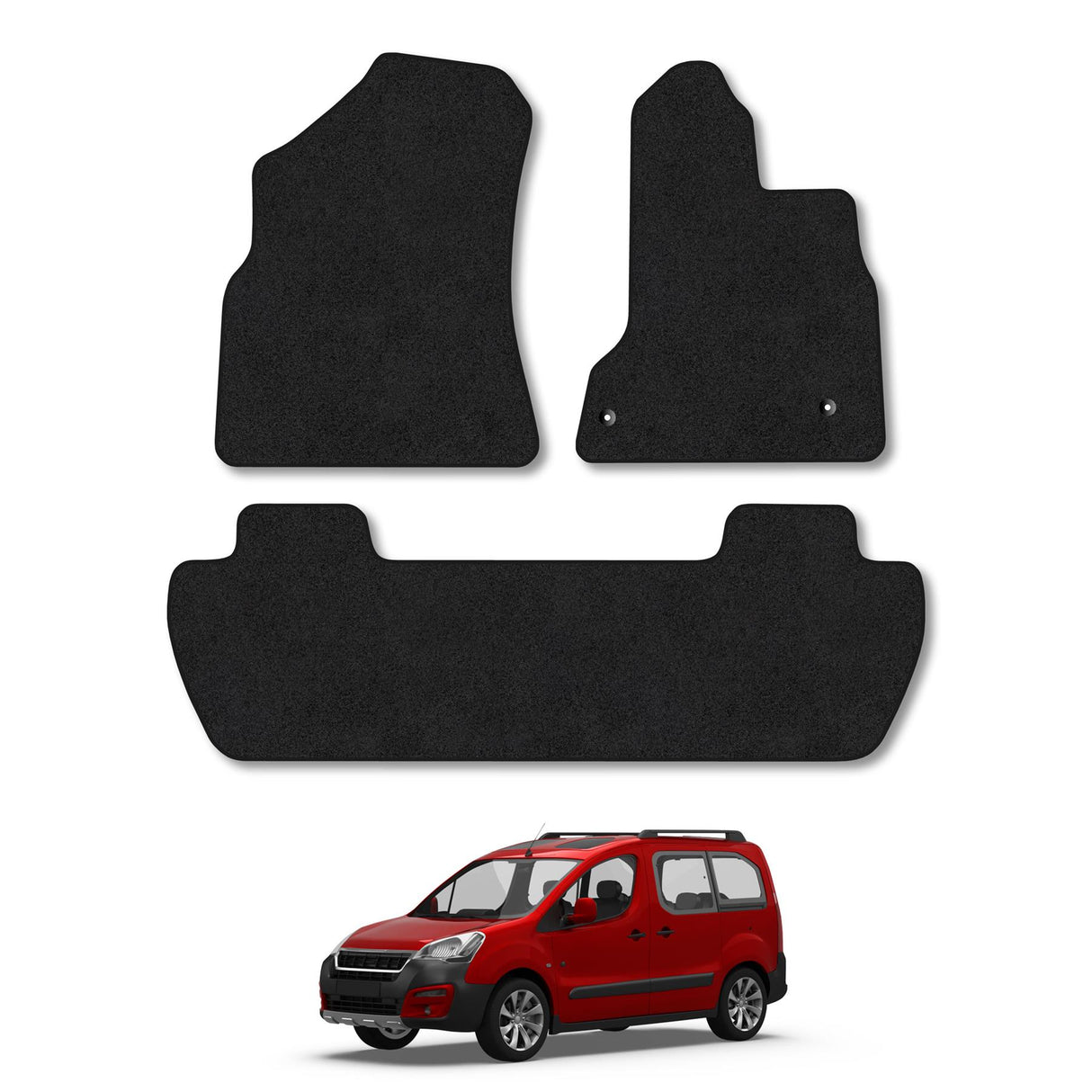Peugeot Partner Teepee (2008-2018) Tailored Carpet Car Mats
