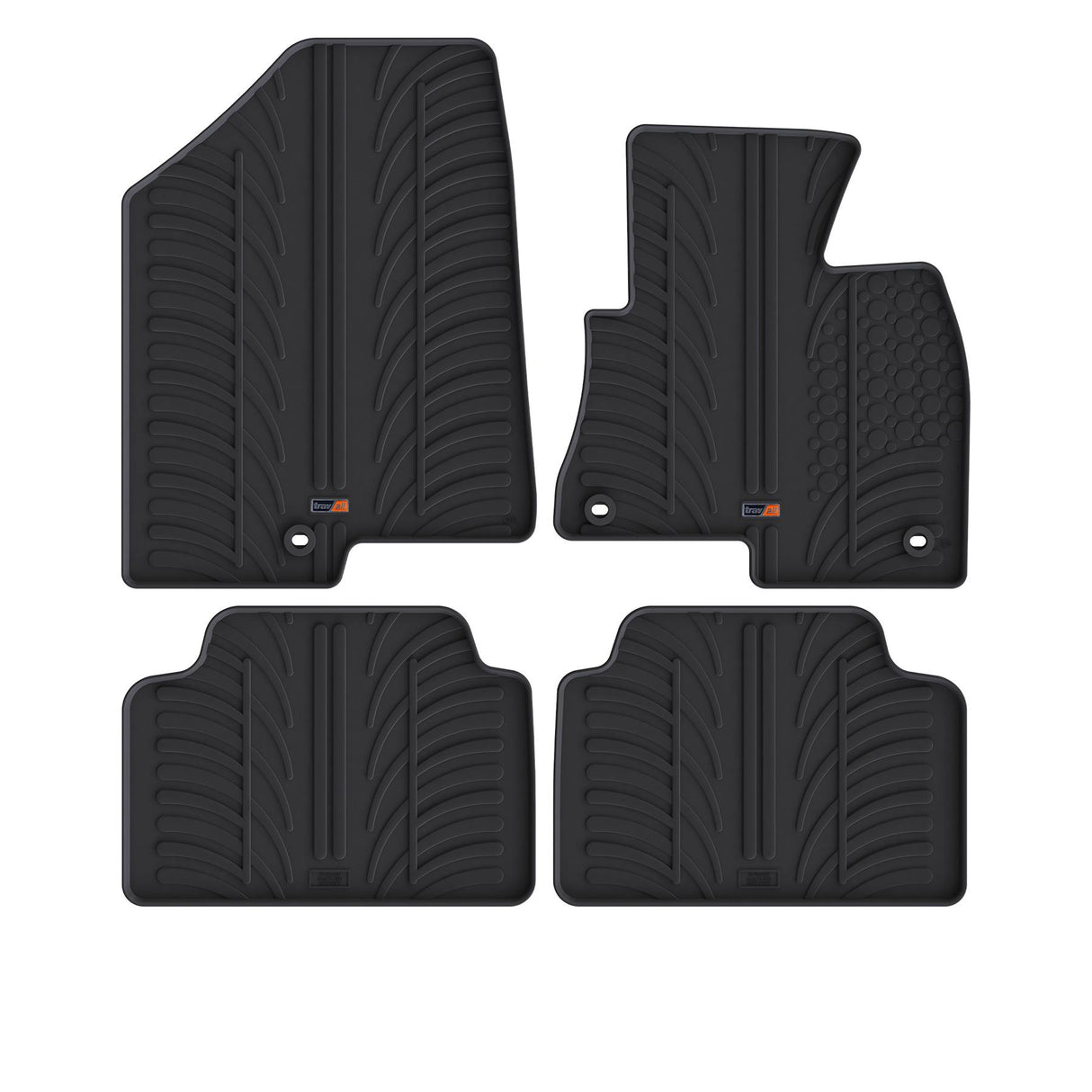 TRAVALL Hyundai Santa Fe Premium Rubber Car Mats (2012-2018)