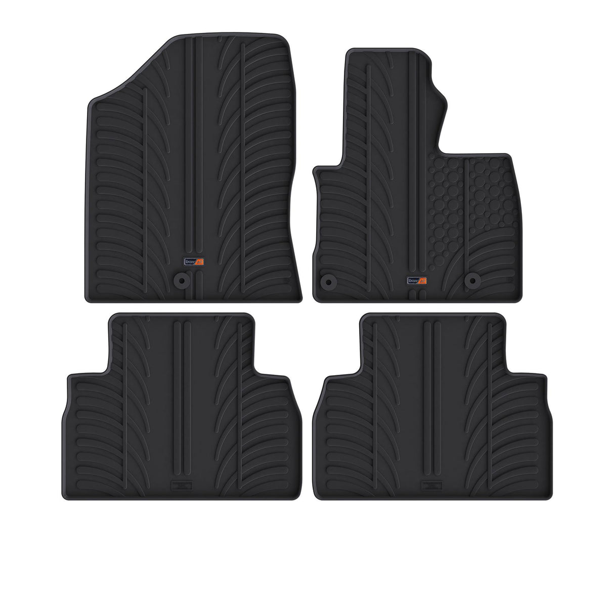 TRAVALL Hyundai Santa-Fe [Hybrid] Premium Rubber Car Mats (2020-2023)