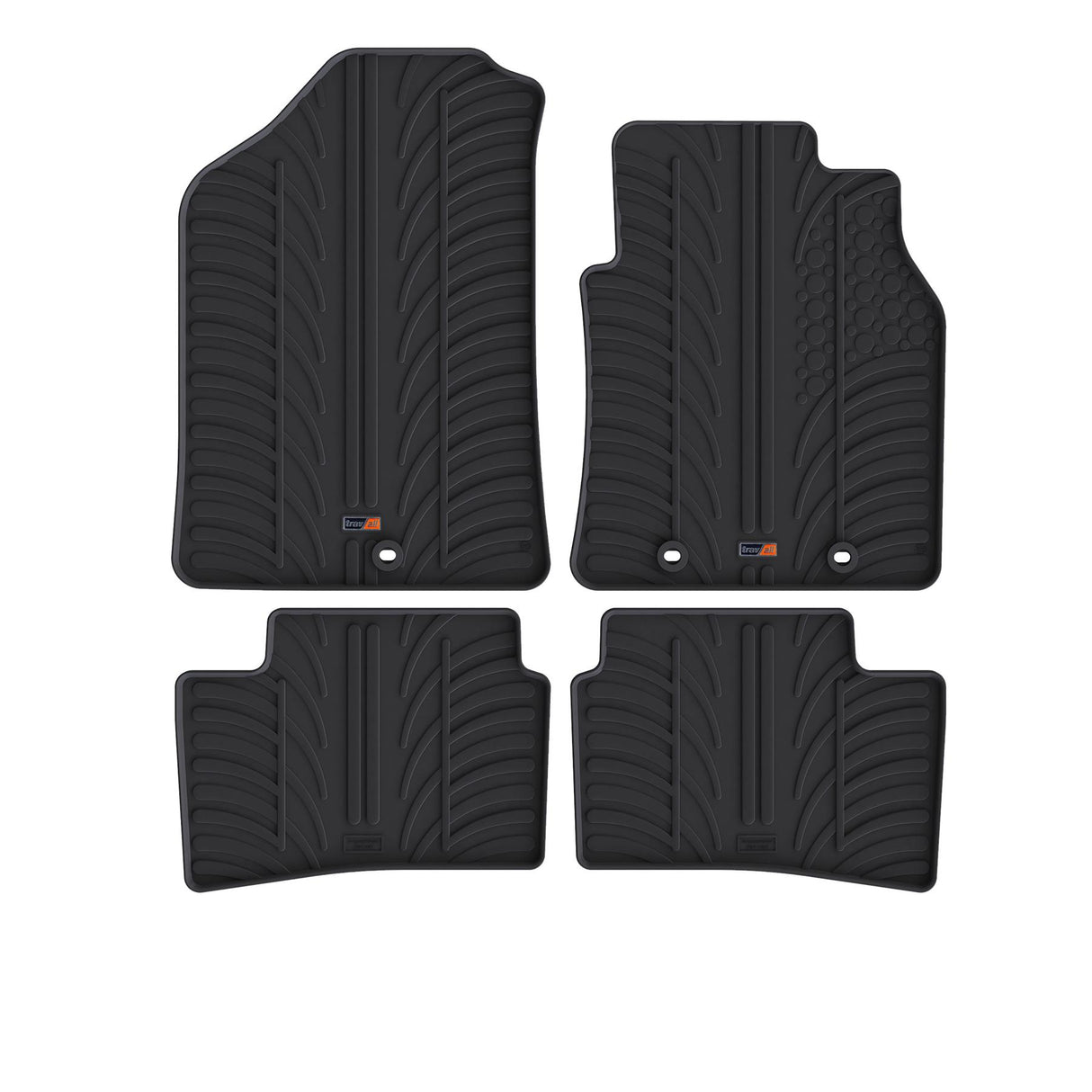 TRAVALL Hyundai i10 Premium Rubber Car Mats (2013-2019)