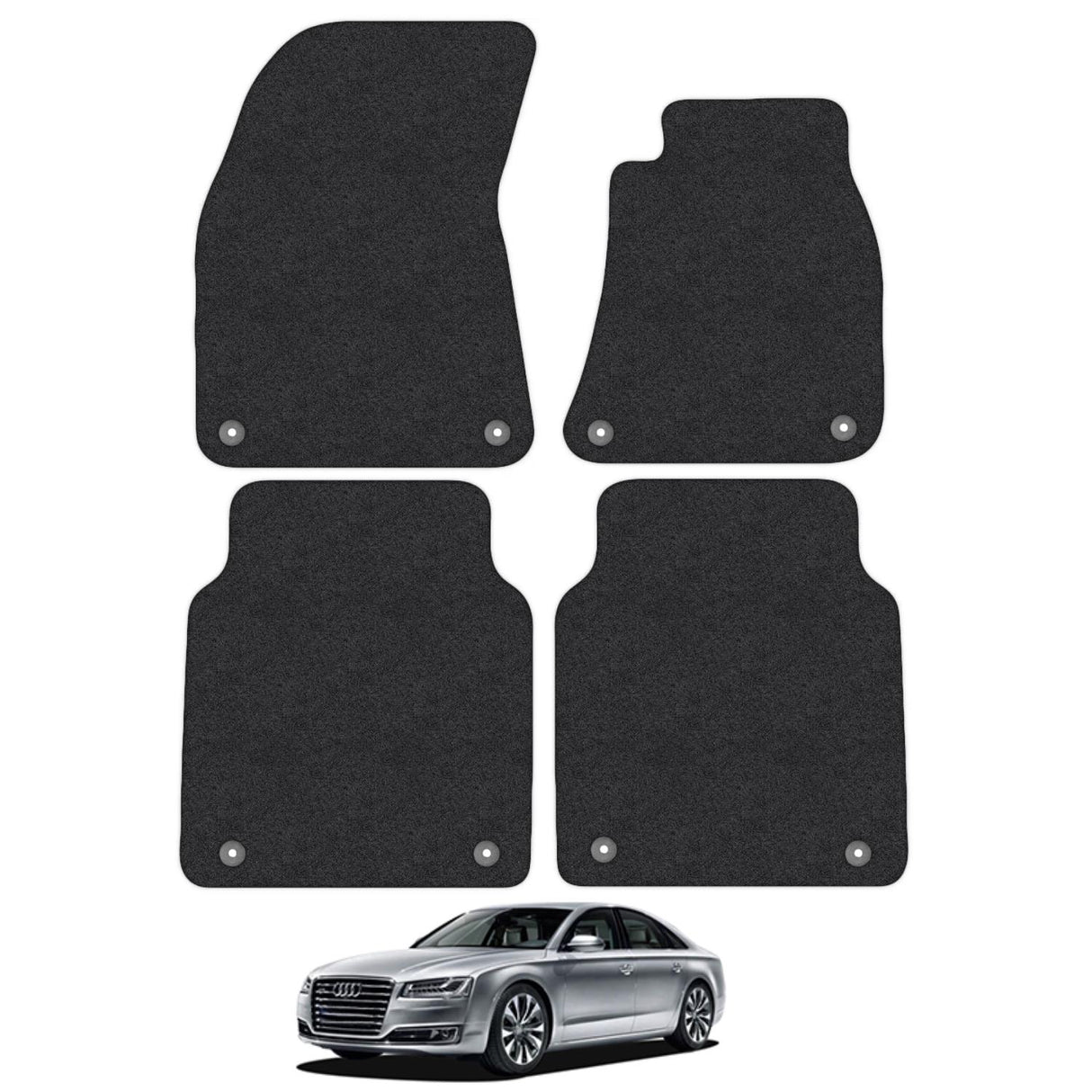 Audi A8 LWB (Long-Wheel-Base) Car Mats (2010-2018)