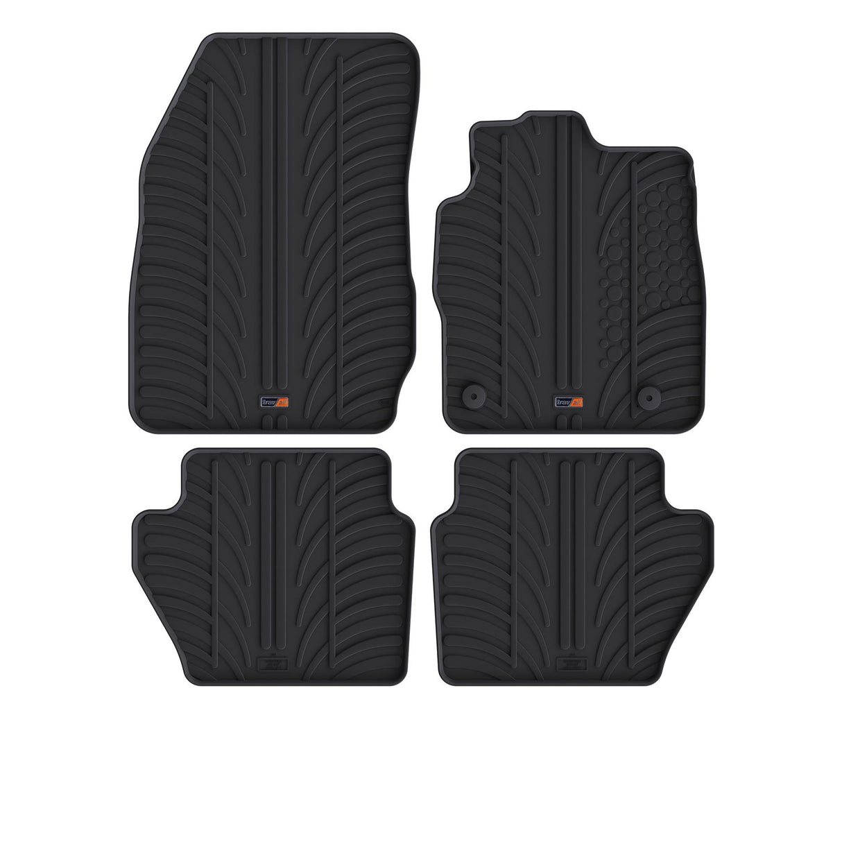 TRAVALL Ford Fiesta Premium Rubber Car Mats (2008-2017)