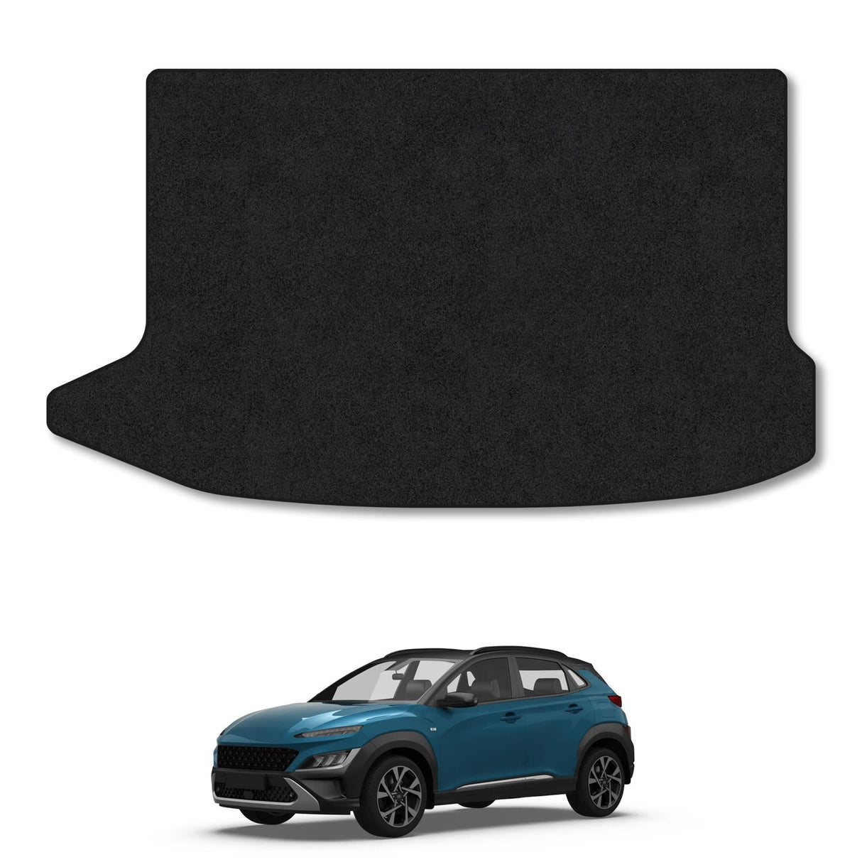 Hyundai Kona (2017-2023) Premium Tufted Carpet Boot Mat