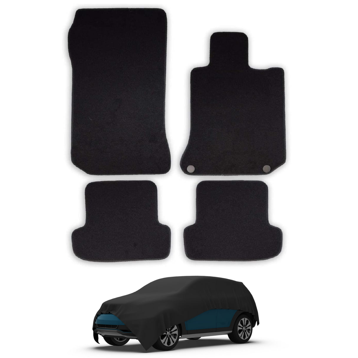 Mercedes C-Class W204 Coupe Automatic Car Mats (2011-2015)