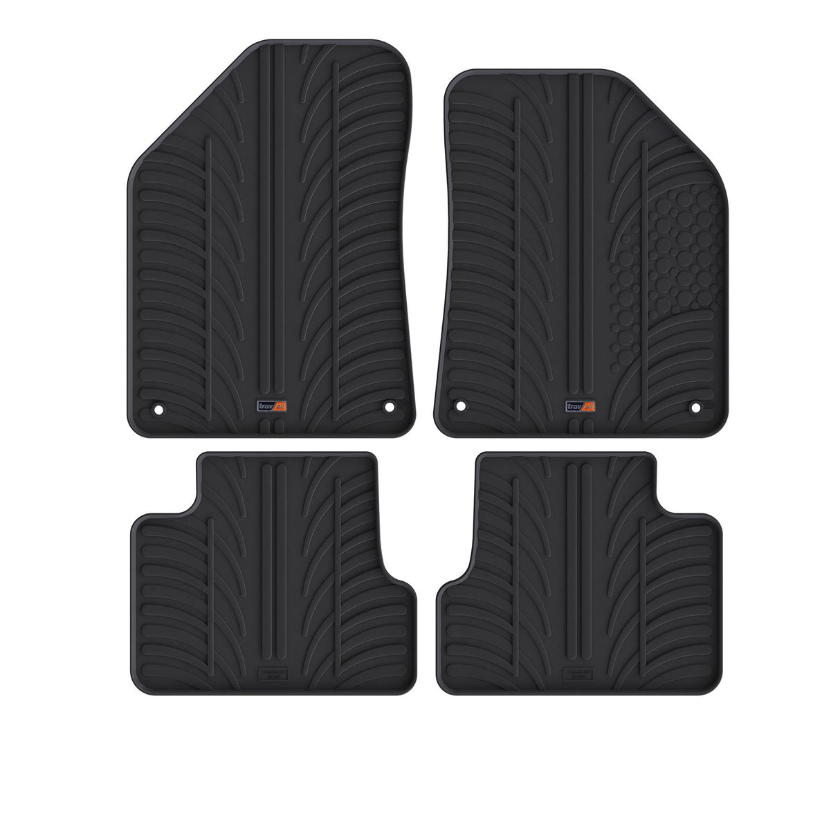 TRAVALL Jeep Cherokee Premium Rubber Car Mats (2013-2023)