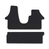 VW Transporter T6 (2015-2019) [Kombi] [Double Seat] [Twin Sliding Doors] Heavy-Duty Rubber Car Mats