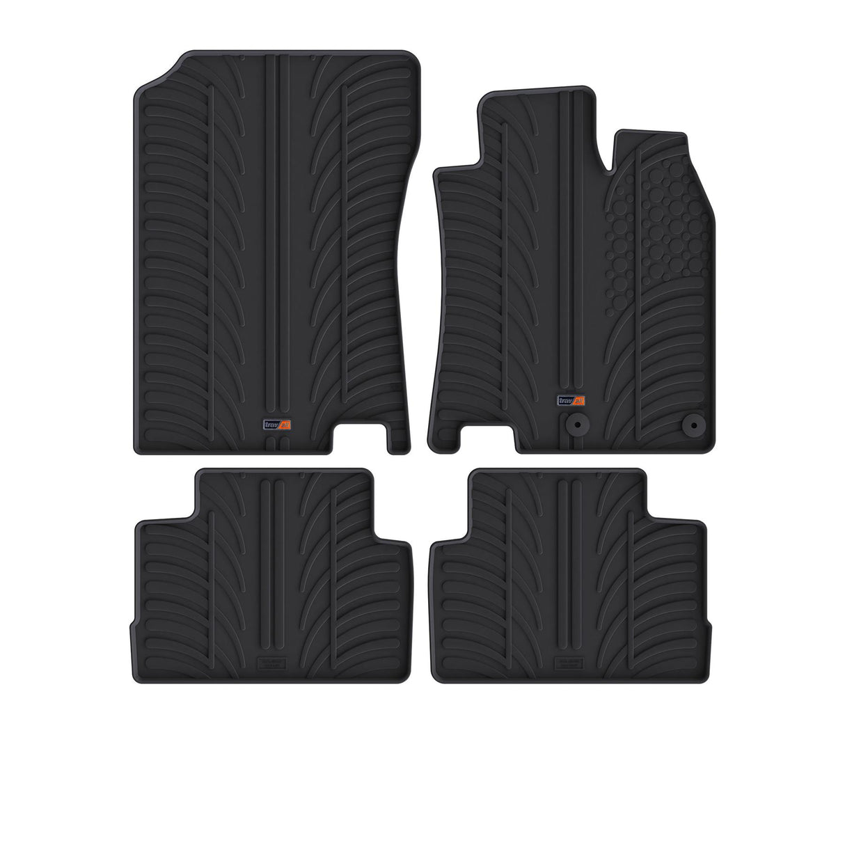 TRAVALL Nissan Qashqai Premium Rubber Car Mats (2013-2021)