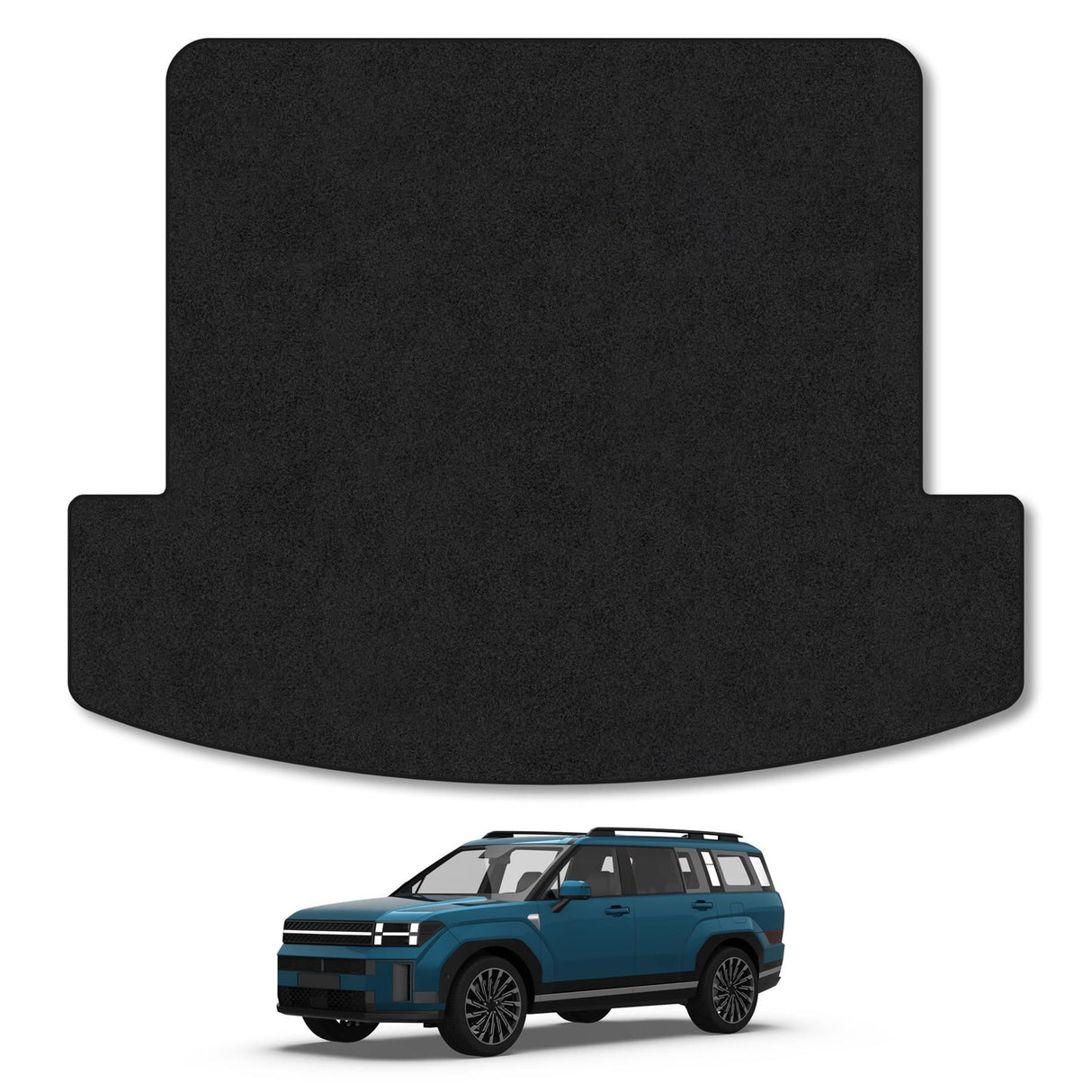 Hyundai Santa Fe [HEV] (2024+) [5 Seats] Premium Tufted Carpet Boot Mat