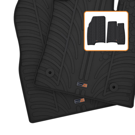 TRAVALL Fiat Panda Premium Rubber Car Mats (2012-2014)